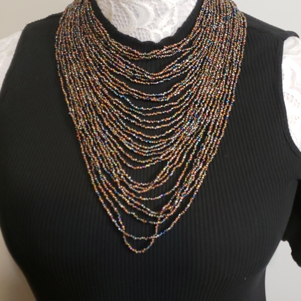 Seedbead Collar Necklace